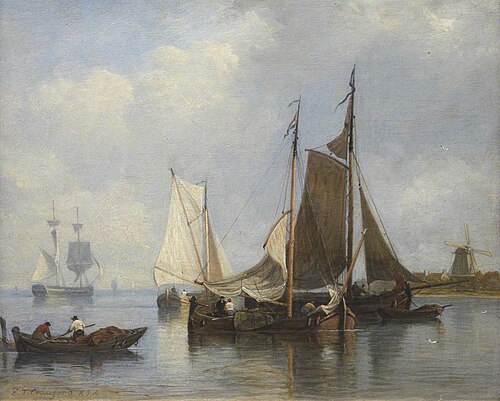 Dutch Shipping, 1855, Edmund Thornton Crawford