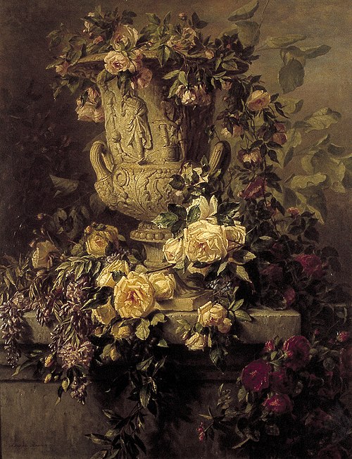 'Summer': Still Life with Flowers, 1867, Adriana Johanna van Haanen