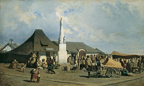 Marktplatz in Szolnok, , Johann Gualbert Raffalt