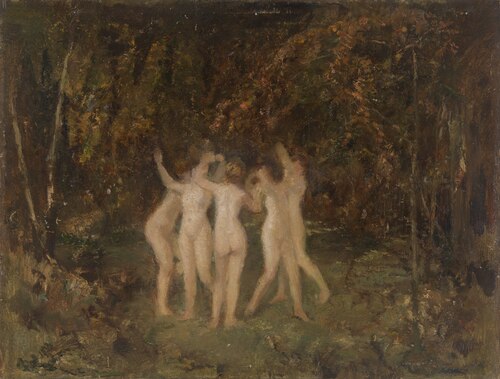 Nymphs in the Forest, 1866, Hippolyte Boulenger