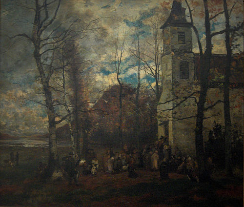 Saint Hubert's mass, 1871, Hippolyte Boulenger