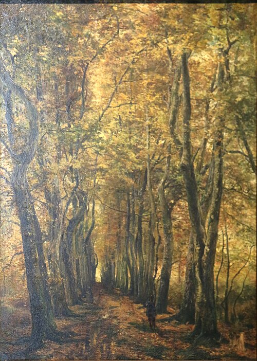 L'allée des vieux charmes. Tervueren, 1871, Hippolyte Boulenger