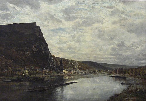 Vue de Dinant, 1870, Hippolyte Boulenger