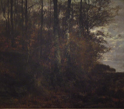 At the side of the forest, 1865, Hippolyte Boulenger