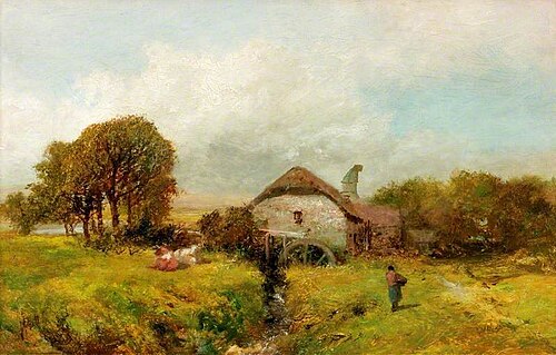 Mill near Sheppard, Devon, 1865, James Peel