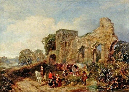 Easby Abbey, North Yorkshire, 1854, James Peel