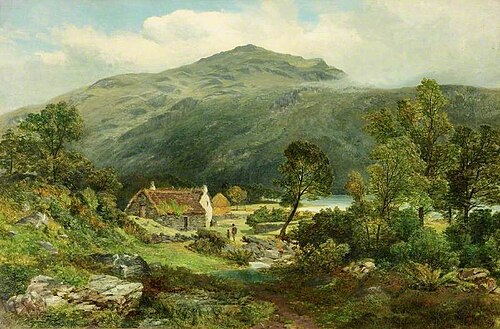 View in Borrowdale, Cumbria, 1866, James Peel