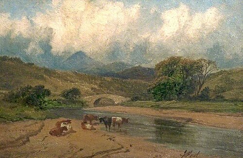 Scene in the Lake District, , James Peel