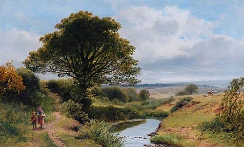 Landscape with Two Figures, , James Peel