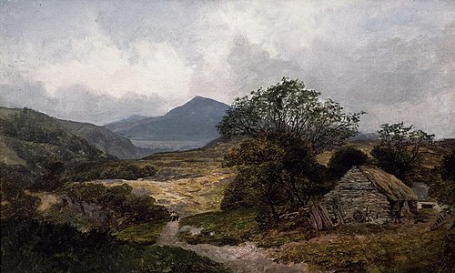 Moel Siabod, from Capel Gannel, 1853, James Peel
