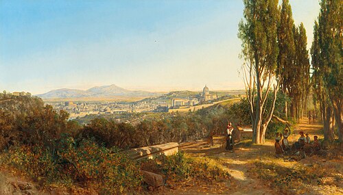 View of Rome from Villa Madama, 1889, András Markó