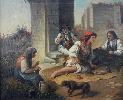 Landscape with Gypsies, , András Markó