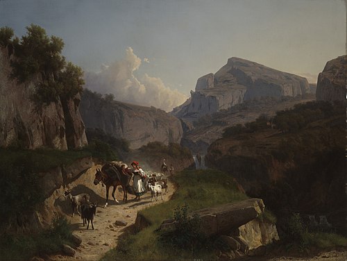 Mountain Landscape, 1873, András Markó