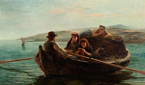 Peat Boat, Shetland, 1872, William Fleming Vallance