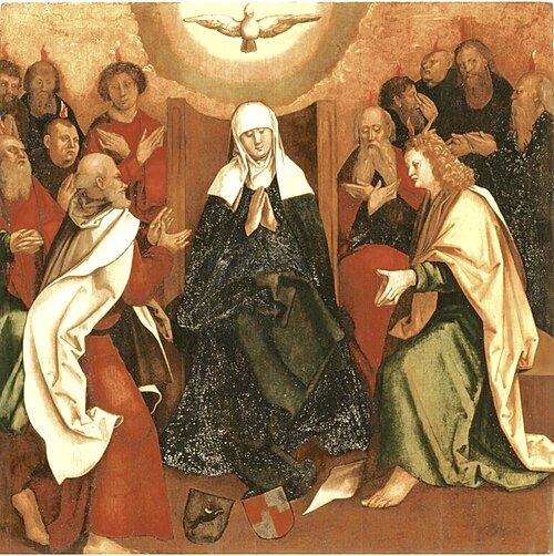 Pentecôte, 1512, Meister des Dominikanerzyklus