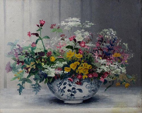 Flower still life, 1923, Gustave Max Stevens