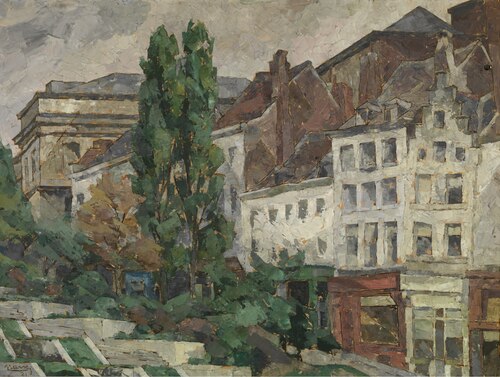 The Hofberg at Brussels, 1921, Arthur Navez