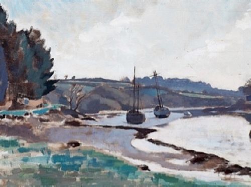 Le port de Pont-Aven, 1940, Geoffrey Nelson