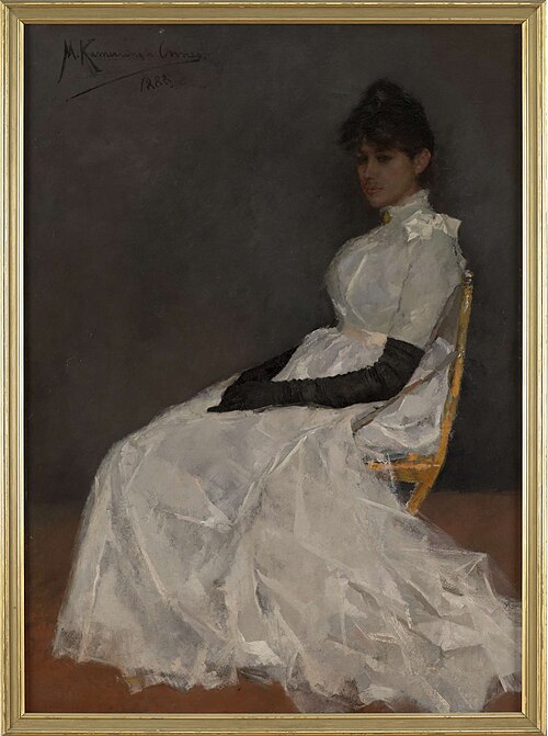 Portrait of Jenny Kamerlingh Onnes, 1888, Menso Kamerlingh Onnes