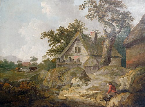 A rural scene, , Thomas Hand