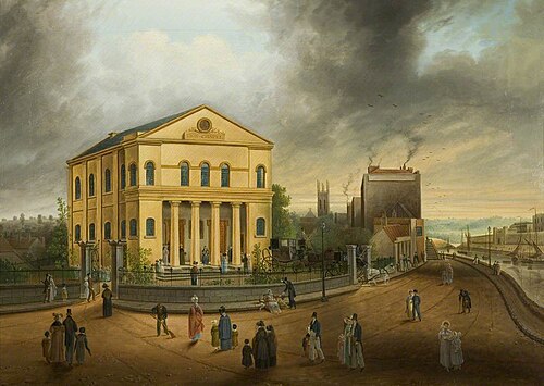 Sunday Morning, Going to Church, 1832, Samuel Colman