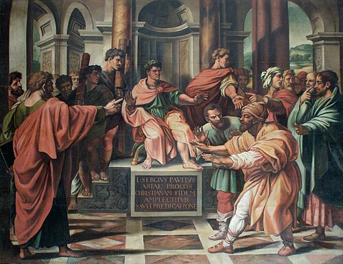 Elymas (after Raphael), 1697, Henry Cooke