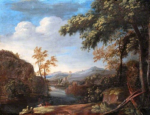 Landscape with a River and Figures, , Jacques d'Arthois