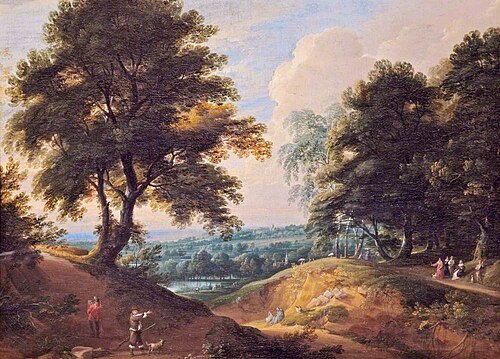 Landscape with a Huntsman, , Jacques d'Arthois