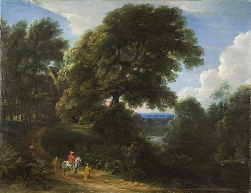Landscape with a Rider in Red, , Jacques d'Arthois