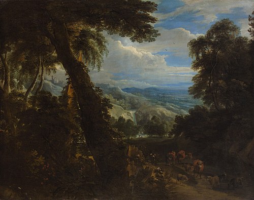 Landscape with a herd, 1665, Jacques d'Arthois