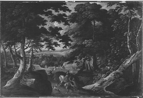 Falkenbeize, 1649, Jacques d'Arthois