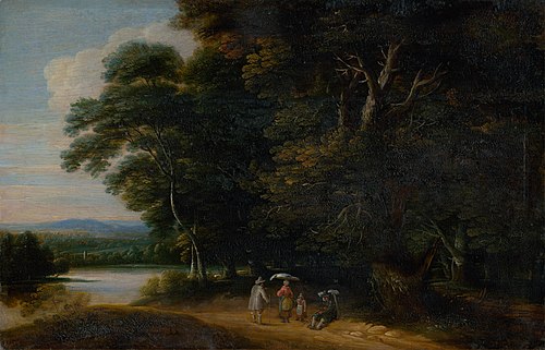 Cesta k jazeru, 1650, Jacques d'Arthois