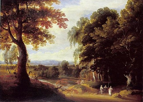 Landscape with Entrance to a Forrest, 1650, Jacques d'Arthois