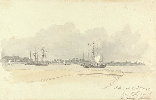 Looking Across the Maas from Rotterdam, , Robert Hills