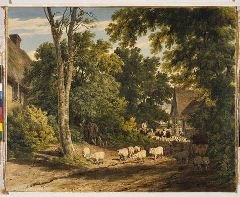 Driving Home The Flock, 1812, Robert Hills