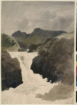 Skelwith Force, Westmorland, 1810, Robert Hills