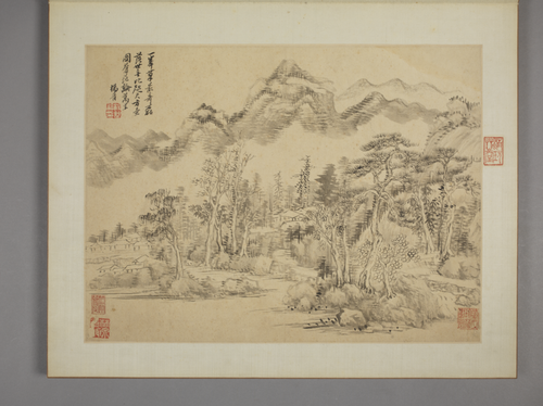 杨晋仿古山水册, , Yang Jin