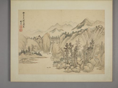 杨晋仿古山水册, , Yang Jin