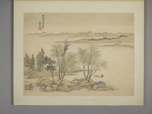 杨晋仿古山水册, , Yang Jin