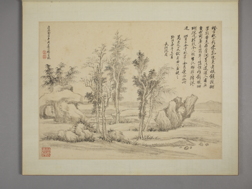 杨晋仿古山水册, , Yang Jin