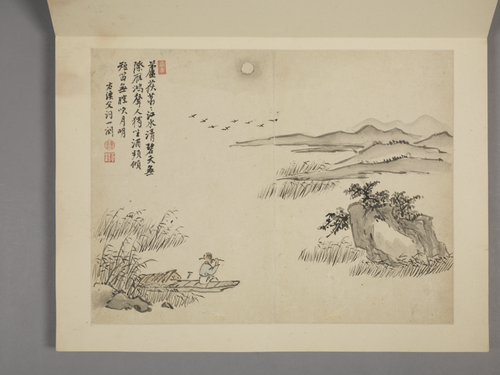 杨晋山水花鸟册, , Yang Jin