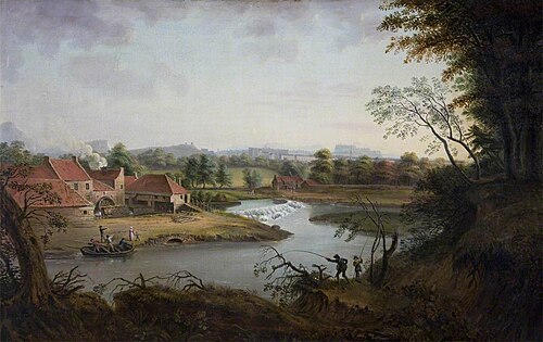View of Edinburgh from Leith Mills, 1820, Alexander Carse
