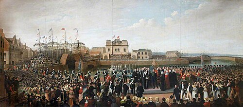 George IV Landing at Leith, 1822, , Alexander Carse