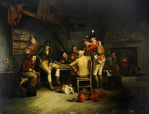 Tavern Scene with a Soldier, , Alexander Carse