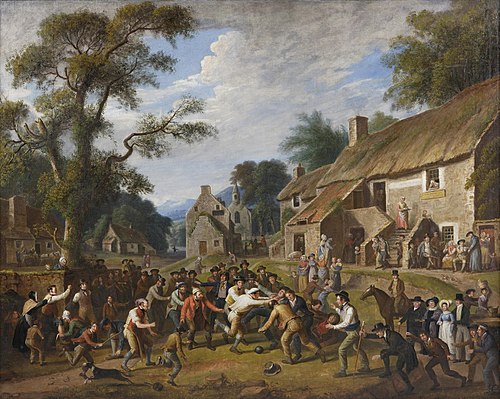 The foot-ball play, 1830, Alexander Carse