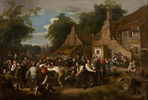 The Village Ba' Game, 1818, Alexander Carse
