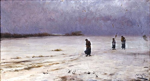 Le Retour de l'enterrement, 1850, Modest Urgell