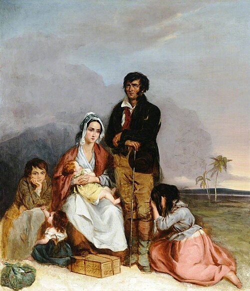 'Exiles from Erin', 1838, Fanny McIan