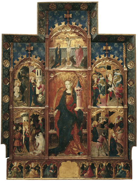 Altarpiece of Saint Barbara, 1410, Gonzalo Pérez