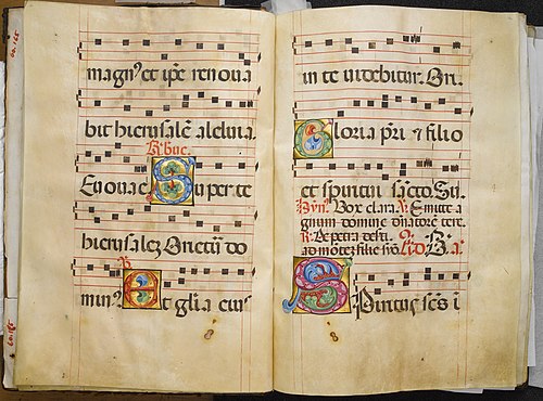 Benedictine Antiphonary, 1467, Belbello da Pavia